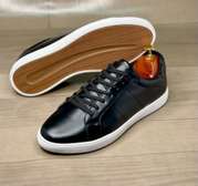 Black Aldo Genuine Leather Sneakers Comfortable Sneakers