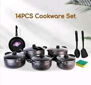 14 PIECES TC NON STICK COOKWARE SET