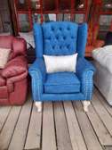 Tufted wingback arm chair