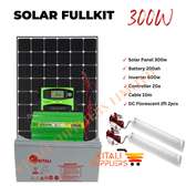 300w solar fullkit with dc florescent bulbs