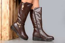 Taiyu Winter Boots Knee Length Boot Brown Boots