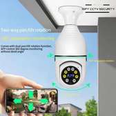 PTZ Rotating CCTV Bulb Security Camera Night Vision
