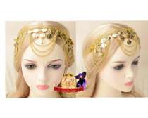 Golden Coin Sequin Tassel  Hairband Headpiece