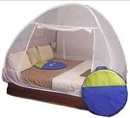 tented mosquito nets