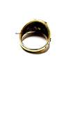Gold Tone Engraved thick ring
