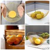 Nordic fruits /multipurpose storage basket color gold