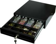 Cash Drawer Safe Box 4 Bill 5 Coin Tray For POS