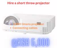 Short throw projector for hire