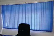Blue Vertical Office Blinds