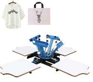 Manual Screen Printing Machine 4 Color 4 Station