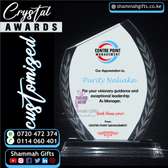 CRYSTAL AWARDS & TROPHIES with CUSTOMIZED BRANDING