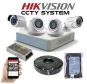 4 channel hd hik vision cctv camera plus installation