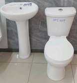 Toilet sink ad stand