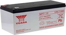 Yuasa 12V Faston F1 Sealed Lead Acid Battery, 7Ah