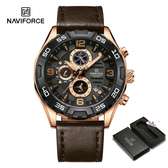 NF8043 Casual Leather Strap Quartz Watch for Men
