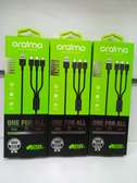 Oraimo 3 In 1 USB Cable - Android, Type C, Iphone Cable