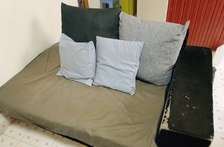 2-Seater Couch with Cushions