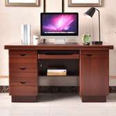 Office Desk: 140cm Mahogany Office Desk