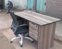 Office chair with a work table