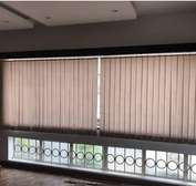 well designed beige vertical blinds