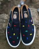 Vans Slip-On Shoes Multicolor Bear Embroidery