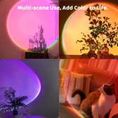 360 Degree Rotation Rainbow Projection Lamp
