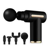 Portable Mini Massage Gun Pain Relief With 4 Heads