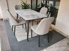 4 Seater Marble Top Dining Table