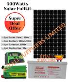 500WATTS SOLAR FULLKIT