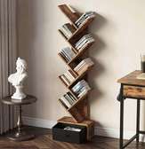 8-Tier Standing Wooden Display Office Bookshelf