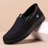 Comfort Fashion Slipon Mens Sneakers Black