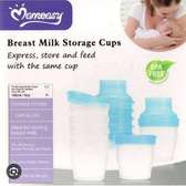Breast storage milk cups