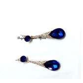 Womens Blue Crystal Drop and Dangle earrings