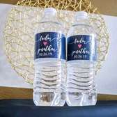 Wedding water bottle branding