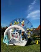 Inflatable Party Bubble with Balloon Arch, Spacious PVC