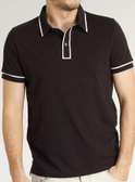 High-end Antibacterial Polo Shirt Pure Cotton Lapel