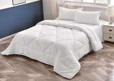 White Satin stripped binded duvets sets*
