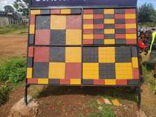 Precast coloured cabro products