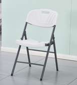 White Polyester Foldable Outdoor Chair