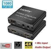 Video Capture Card 4K HDMI Device with Loop Out
