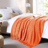High quality knitted throw blankets with tassel