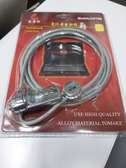 2m Long Multi Purpose Security Cable Lock with Number for No