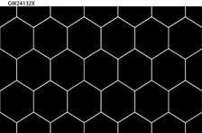 Sleek Black Hexagon Rubber glossy wall tile