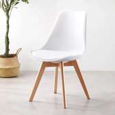 White Padded Eames Chair