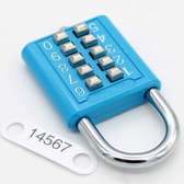 Lock tactile button combination padlock 10 button