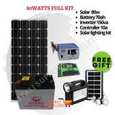 Sunnypex Solar Fullkit 80watts With Free Solar Lighting Kit