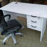 Office desk with a seat