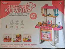 Spraying kitchen set