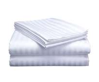White striped and coloured striped pure cotton bedsheets