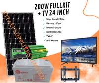 200W Solar panel fullkit with tv 24"